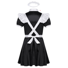 Mens French Maid Sissy Dress With Apron Set