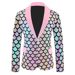 Mermaid Chic Shimmer Blazer