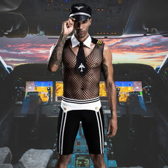 Mesh Gay Pilot Costume