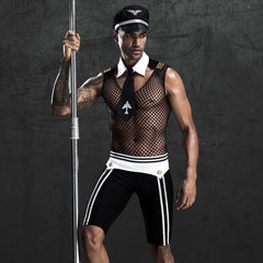Mesh Gay Pilot Costume