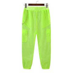 Mesh Mystique Men's Sheer Joggers With Pockets