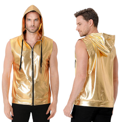Metallic Zip-Up Klub Kid Vest