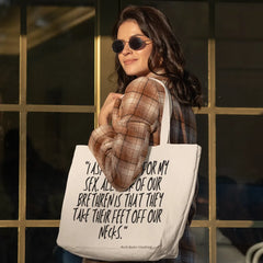I Ask No Favors For My Sex Large Organic Tote Bag