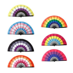 Non-Binary Pride Folding Fan