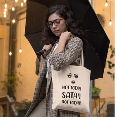 Not Today Satan Eco Tote Bag