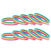 Pansexual Pride Rubber Wristband (Set Of 3)