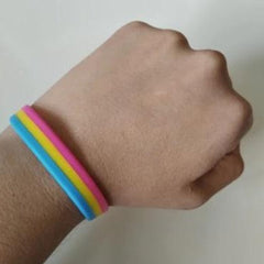 Pansexual Pride Rubber Wristband (Set Of 3)