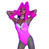 Pink Rave Fever Dream Performance Bodysuit