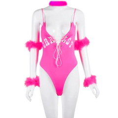 Pink Rave Fever Dream Performance Bodysuit