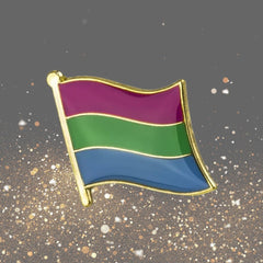Polysexual Flag Enamel Pin