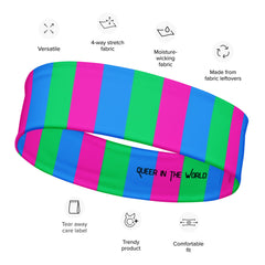 Polysexual Pride Headband