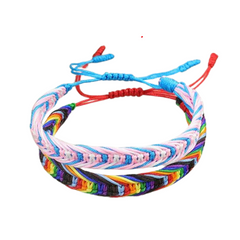 Progress Pride Rope Bracelet