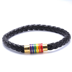Queer Pride Woven Bracelet