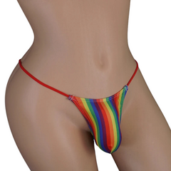 Queer Joy Unleashed In Rainbow Thong