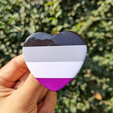 Asexual Pride Heart Badge