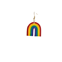 Rainbow Arch Pendant Pride Earrings