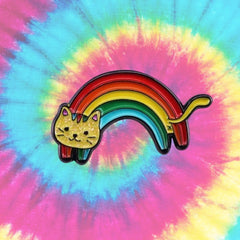 Rainbow Cat Enamel Pin