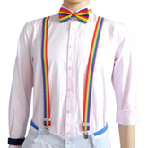 Rainbow Embrace Braces & Bowtie
