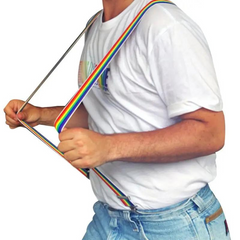 Rainbow Embrace Braces & Bowtie