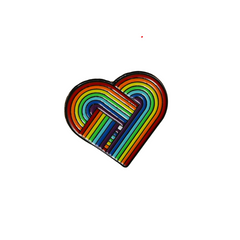 Rainbow Heart Enamel Pin