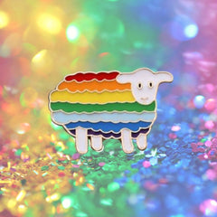 Rainbow Sheep Enamel Pin
