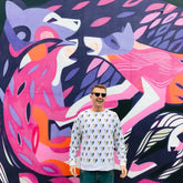 Rainbow Fox All-Over Sweatshirt