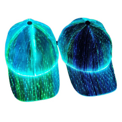 Raver GlowCap LED Fiber Optic Hat