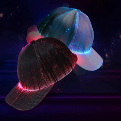 Raver GlowCap LED Fiber Optic Hat