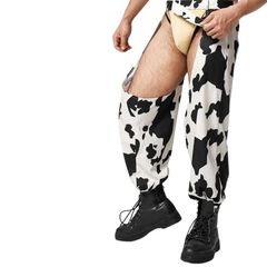 Row Print Cowboy Chaps Pants