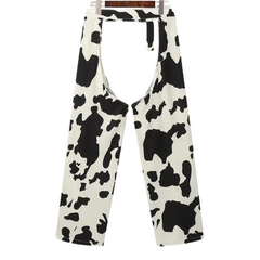 Row Print Cowboy Chaps Pants