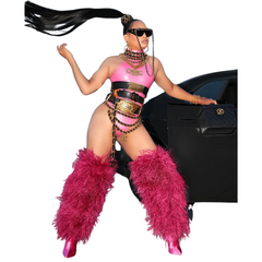 Runway Regal Fur Thigh Boots