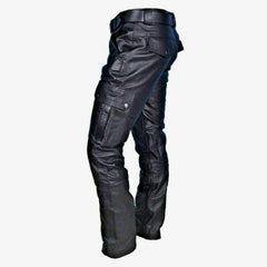 PU Leather Biker Pants