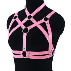 Rebel Rave Rivet Crop Harness Top