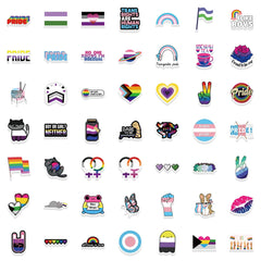 Lucky Dip Collection Of 100 Random LGBT Pride Parade Stickers!