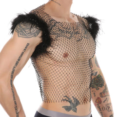 Crystal Temptress Mesh Mens Vest