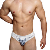 White Cat Men's Tight Pouch Briefs