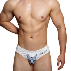 White Cat Men's Tight Pouch Briefs