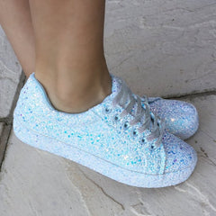 Glitteriffic Lace Up Sneakers