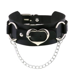 Punk Sweetheart Leather Double Layer Choker