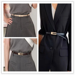 Sky Lounge Luxe Leather Cincher Belt