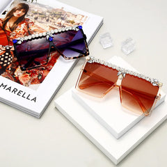 Oversized Diamond Square Sunglasses