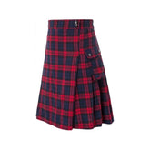 Contrast Color Festival Pleated Skirt