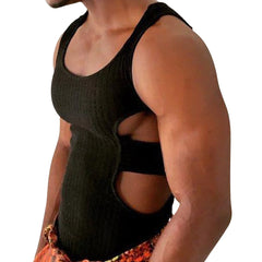 Sexy Side Hollow Knitted Pit Strip Vest