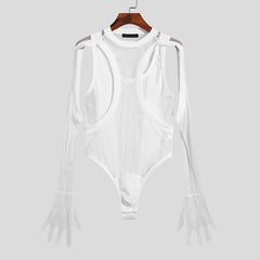 Techno Rave Gloved Romper