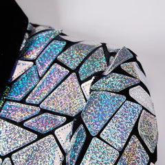 Men's Festival Laser Glitter Blazer