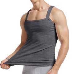 Solid Color Threaded Cotton Tank Top