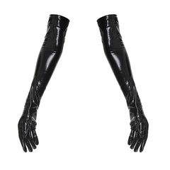 PVC Kink Over Elbow Gloves & Matching Stockings