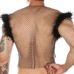 Crystal Temptress Mesh Mens Vest