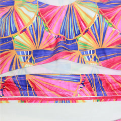 Funky Rash Guard Long Sleeve Bikini Set