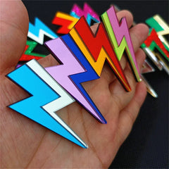 Glitter Lightning Acrylic Stud Earrings
